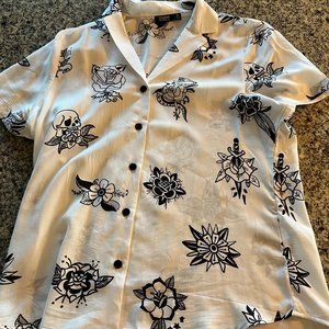 Straight to Hell Lightweight Button Up